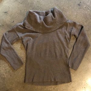 Tan merino wool/cashmere sweater